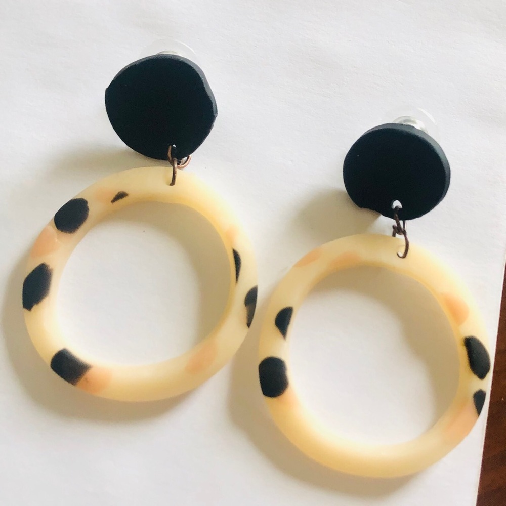 Handmade clay earrings